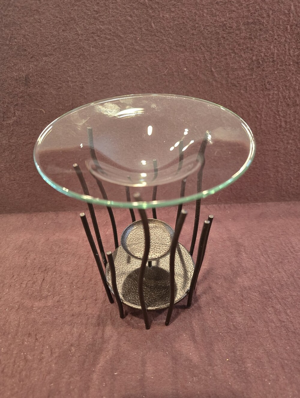 PartyLite Sabor Isleno Aroma Melts Warmer Wax/Candle Metal & Glass P95077 - Picture 2 of 6